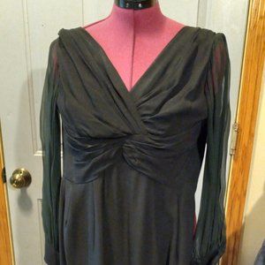 Vintage Black Crepe Dress size 4